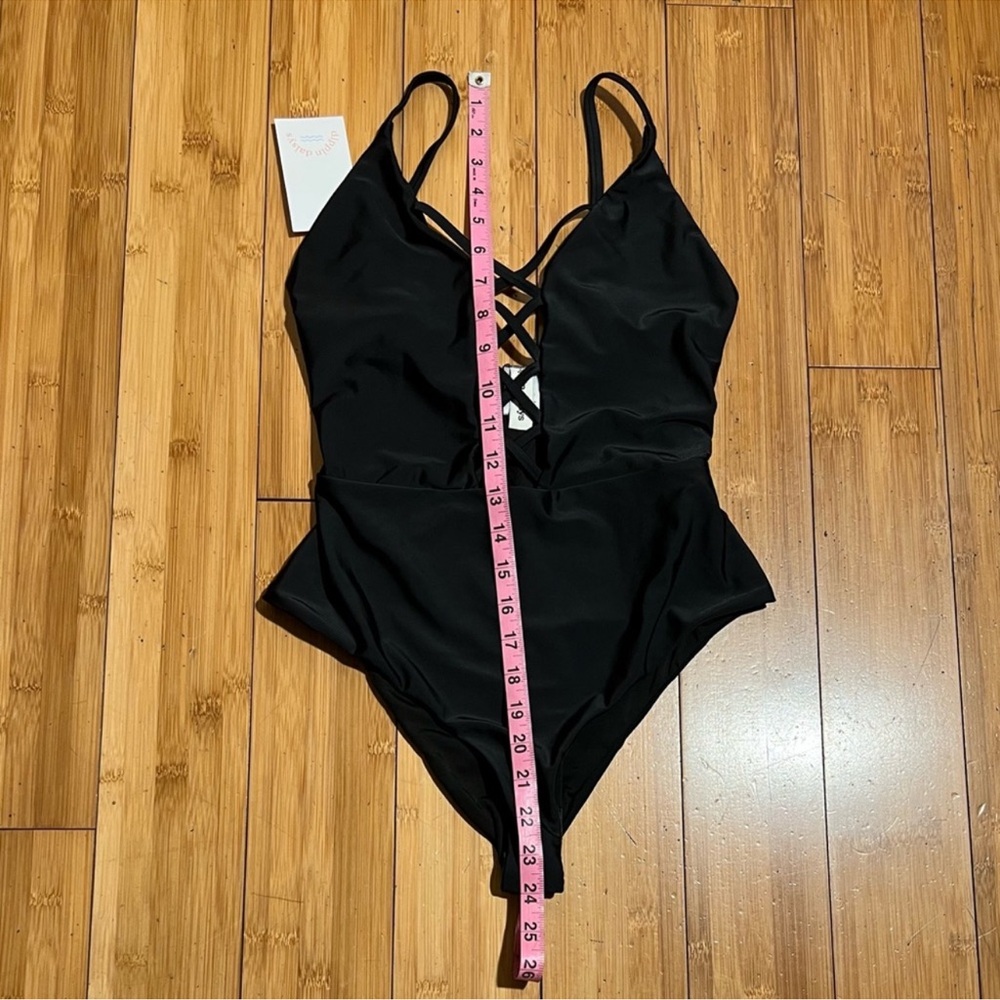NWT Anthropologie x Dippin Daisy's Bliss One-Piece Swimsuit In Black Size XS - Picture 13 of 16